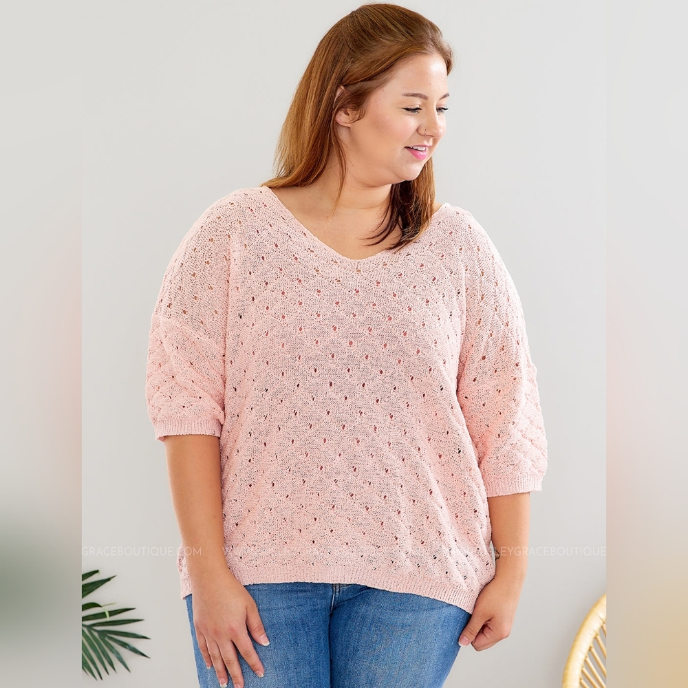 Heyson pink sweater M